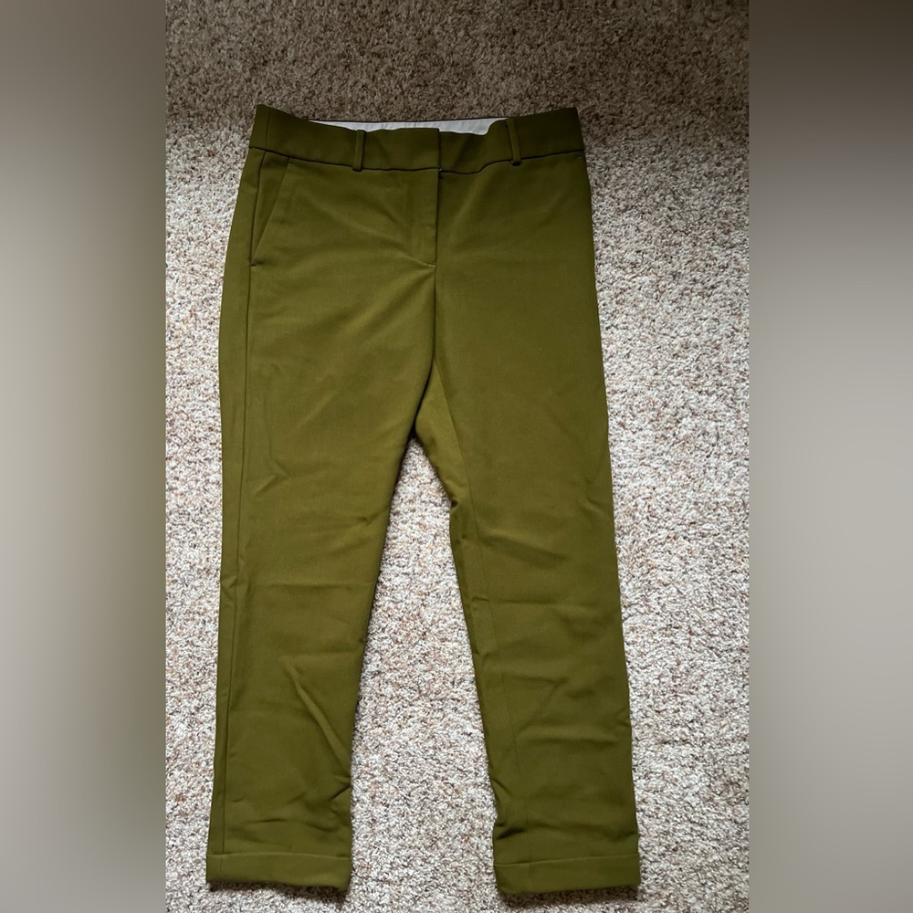Loft olive green dress pants
